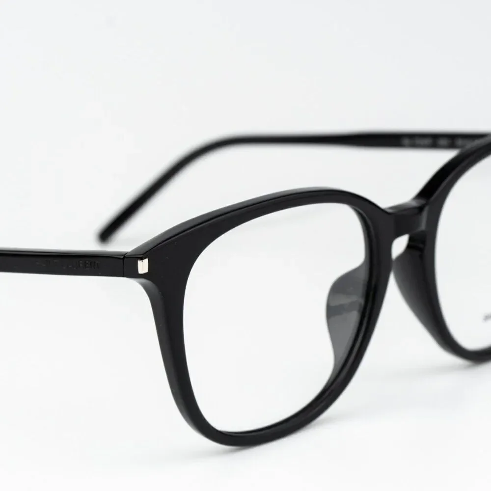 SALE! NEW Saint Laurent SL724/F 001 Black Oval Women Eyeglasses
